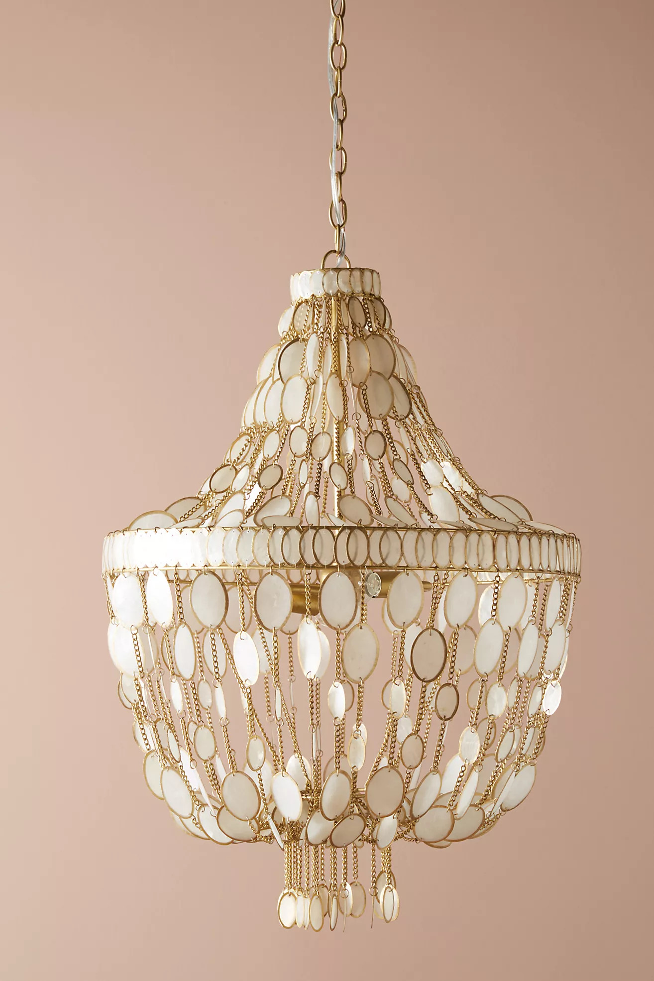 Oval Capiz Chandelier | Anthropologie (US)