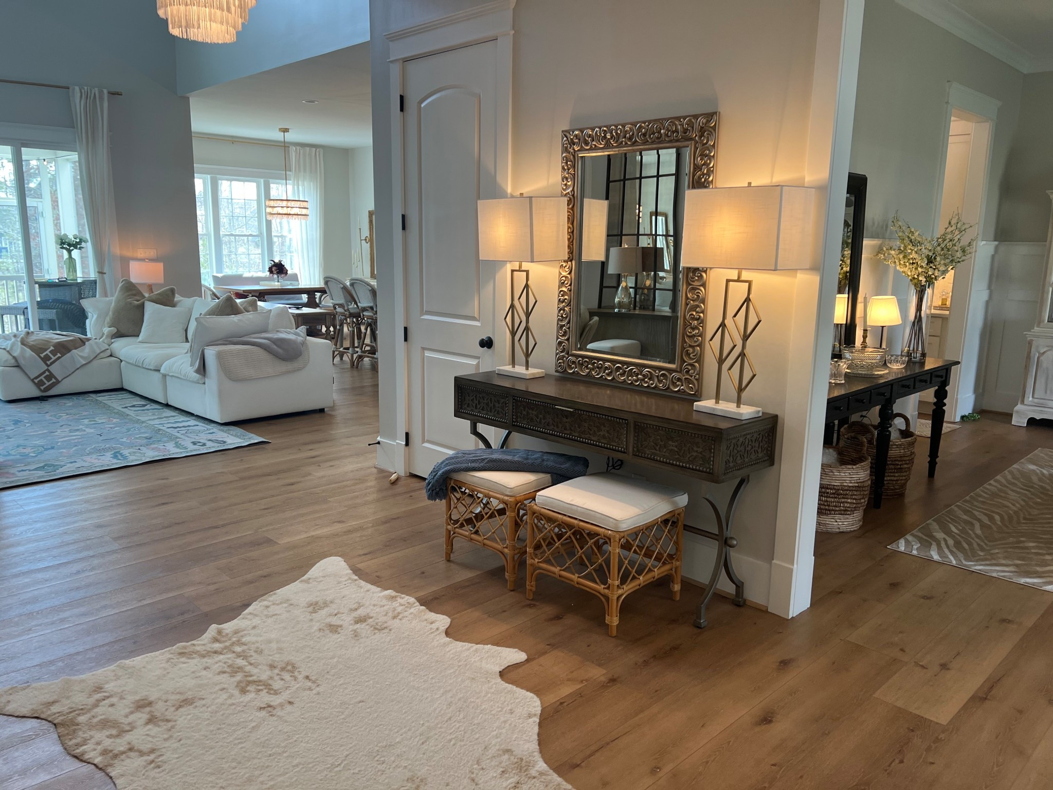 Ottoman set number three and thank goodness for a patient husband who's okay with me being the return queen, because clearly I'm a perfectionist. I'm not totally obsessed yet, but I'm recently feeling the Antelope Serena Lily vibes and they match the bar stools - win-win. Does anyone else struggle with decisions like I do? I'm low maintenance with clothes and shoes, but home decor and projects are my total downfall - send help.

#LTKSaleAlert #LTKHome