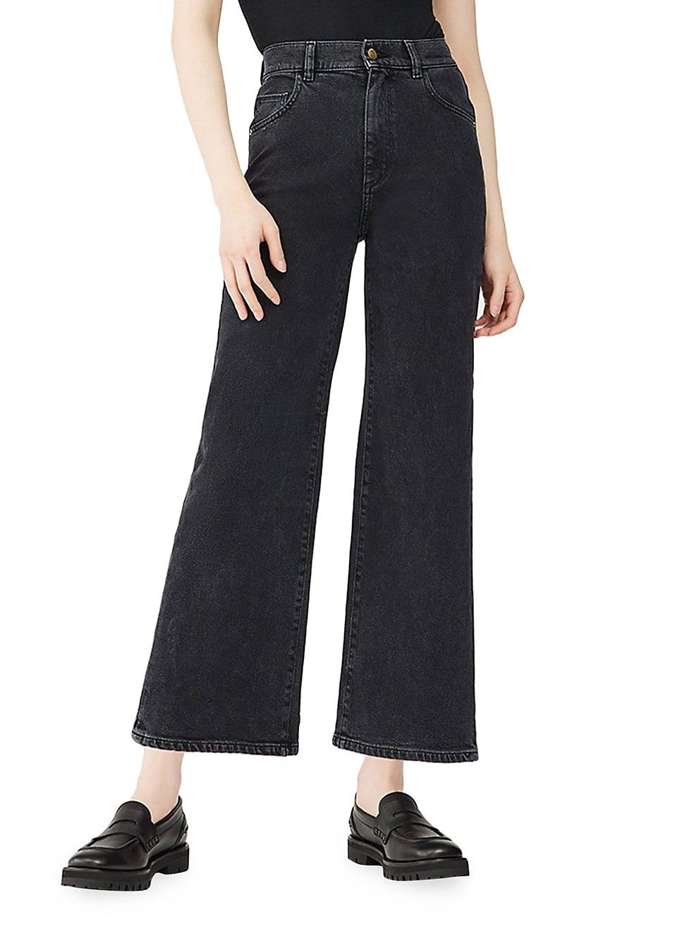 DL1961 Premium Denim Hepburn Wide Leg Vintage Jeans | Saks Fifth Avenue