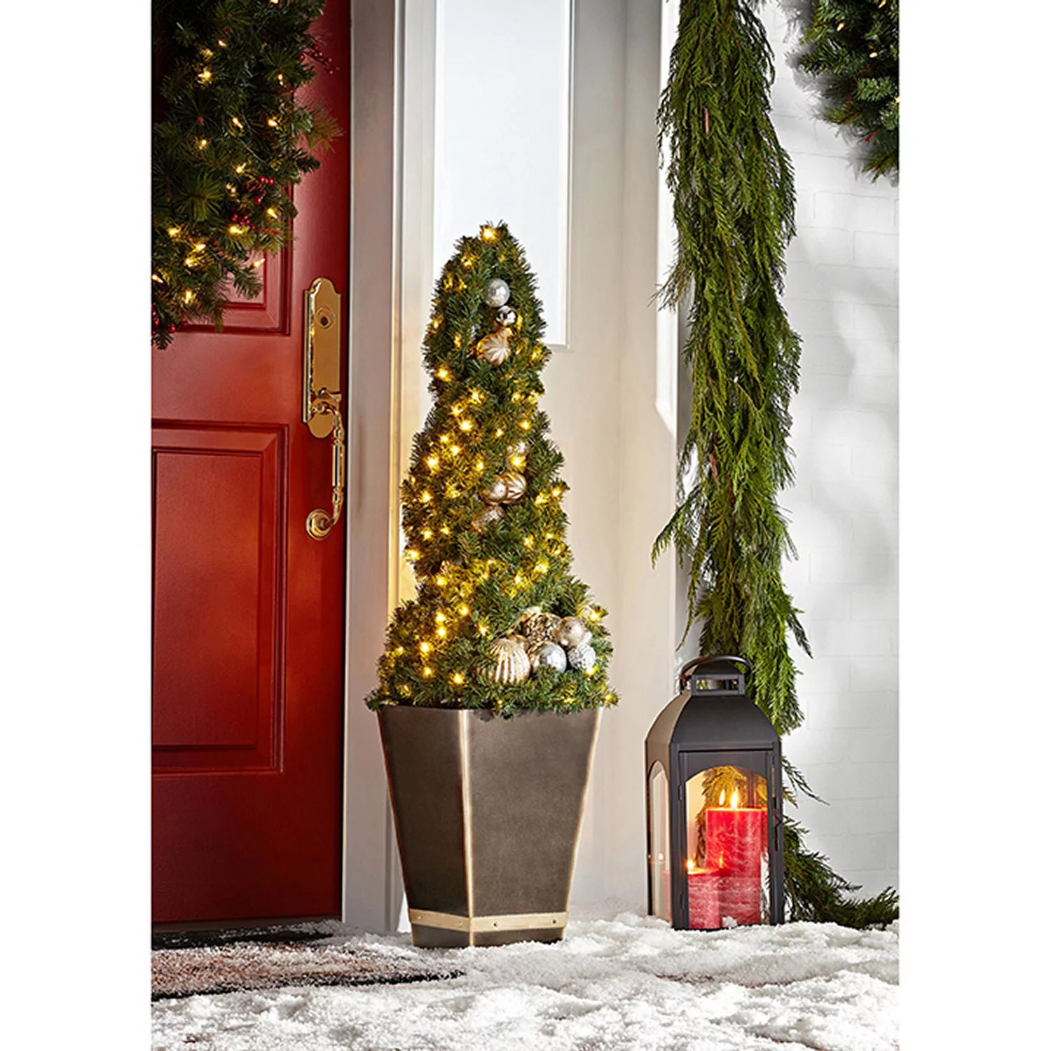 Member's Mark Pre-Lit 50" Spiral Topiary (Metallic) | Sam's Club