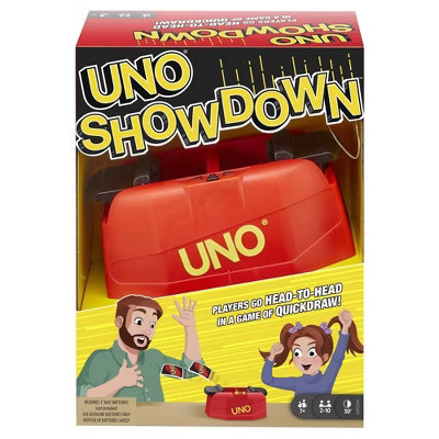 Mattel Games UNO Showdown Card Game for Game Night with Electronic Card Launcher | Target