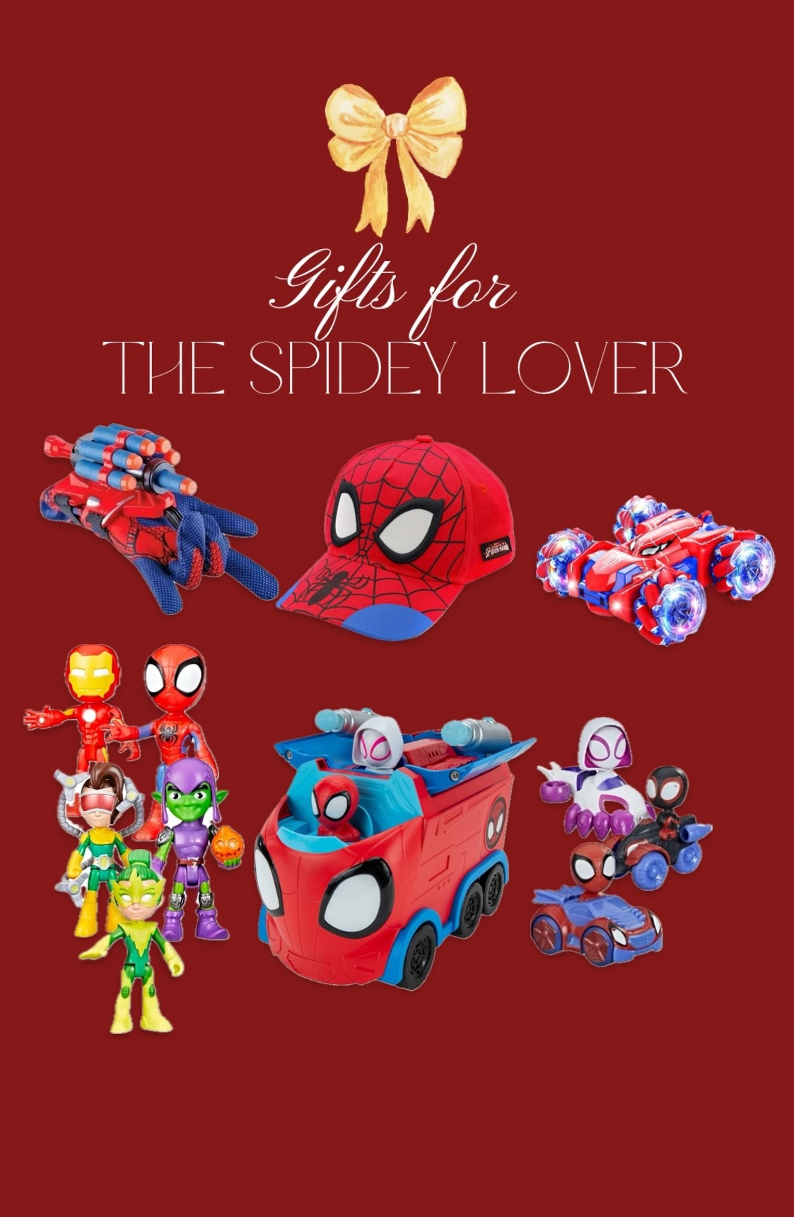 Cute gifts that won’t take up your whole living room for the Spidey lover on your list. 

Toddler Christmas Gifts | Bog Christmas Gift | Spider-Man Toys | Boys Baseball Cap | Spidey and Friends Toys | Ghost Spidey | Marvel toys



#LTKKids #LTKGiftGuide #LTKCyberWeek