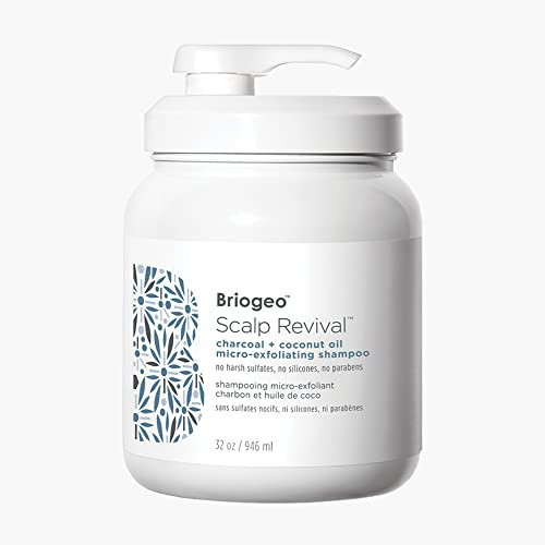Briogeo Scalp Revival Charcoal + Coconut Oil Micro-Exfoliating Shampoo, Treatment for Dry & Itchy Scalp, Clarifying Shampoo for Build Up, Scalp Scrub for Oily Scalp, Vegan, Cruelty-Free, 32 fl oz | Amazon (US)