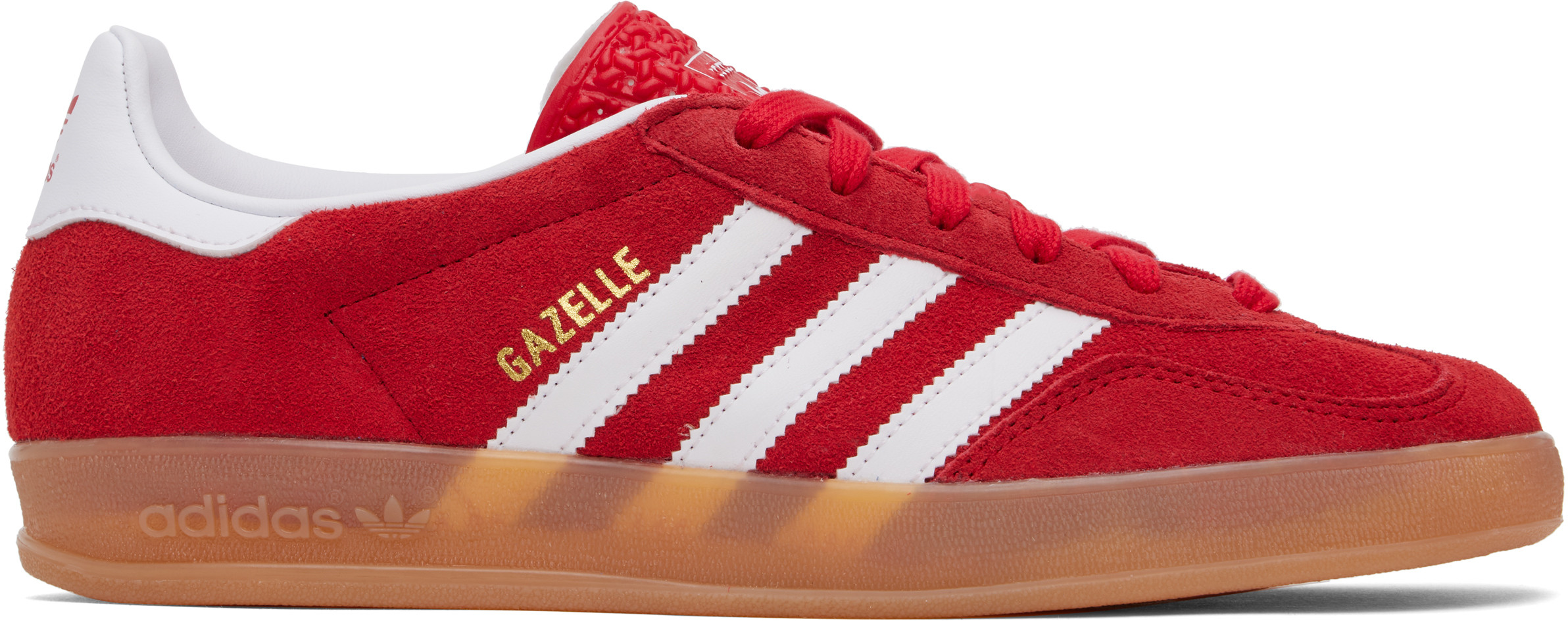 adidas Originals Red Gazelle Indoor Sneakers | SSENSE
