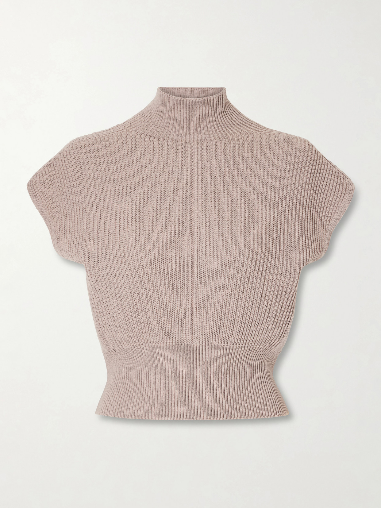 Rick Owens - Ribbed Wool Turtleneck Top - Pink | NET-A-PORTER (US)