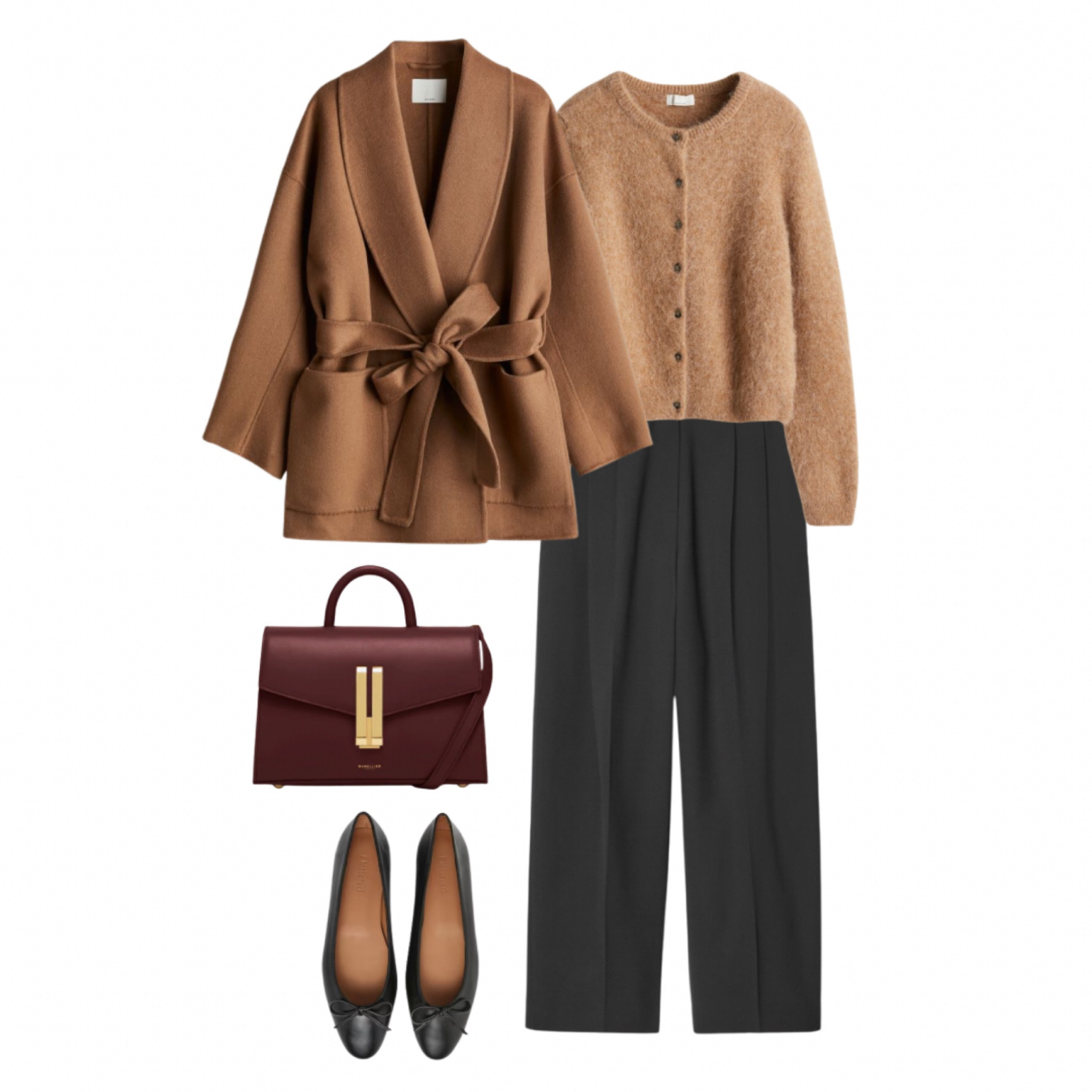Camel jacket, alpaca cardigan, burgundy bag, fall style, autumn outfit 

#LTKStyleTip #LTKSeasonal #LTKMidsize