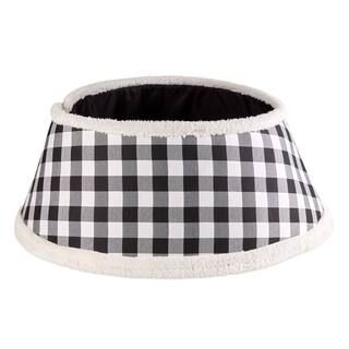 DII® Black & White Buffalo Check Holiday Tree Collar | Michaels | Michaels Stores