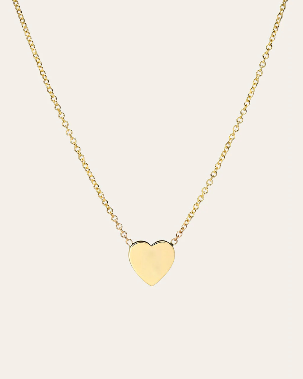 14k Gold Heart Necklace | Zoe Lev Jewelry