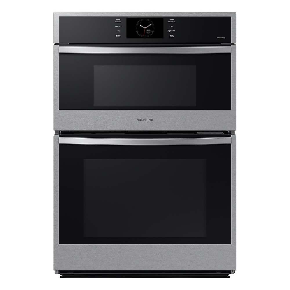 Samsung 30" Built-In Electric Convection Combination Wall Oven with Microwave and Steam Cook Stai... | Best Buy U.S.