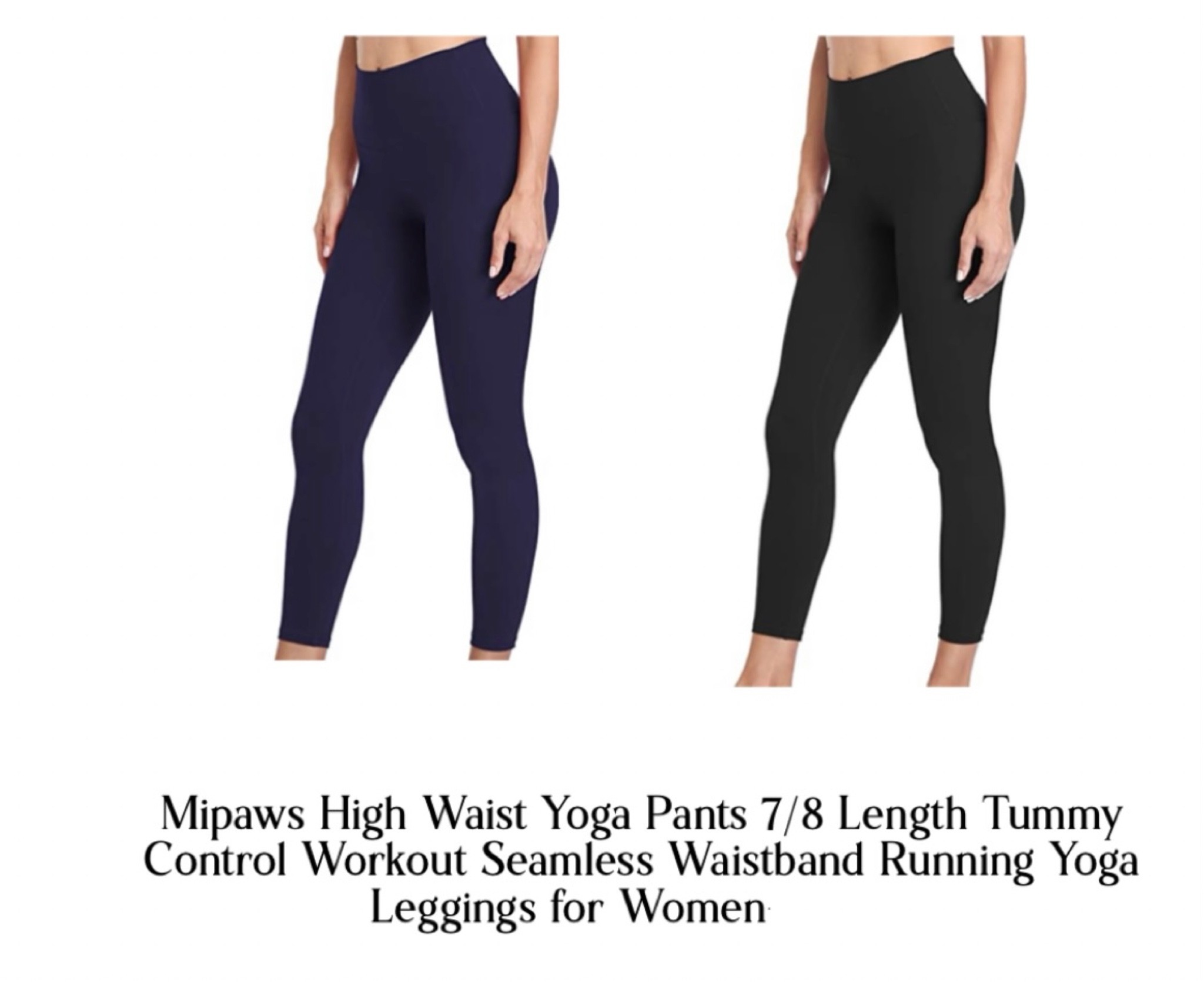 Mipaws High Waist Yoga Pants 7/8 Length Tummy Control Workout Seamless Waistband Running Yoga Leggings for Women

#LTKfit #LTKunder50 #LTKunder100