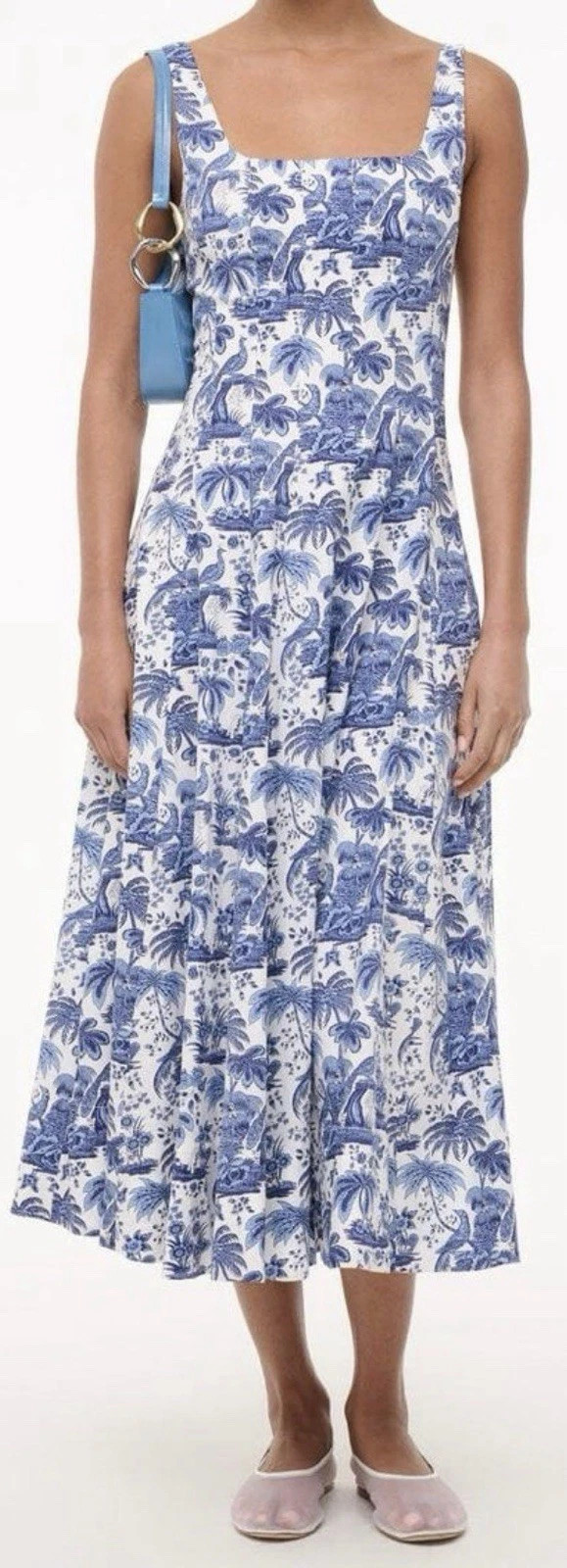 Staud Women's Wells Dress Blue Toile Size 2 | eBay | eBay US