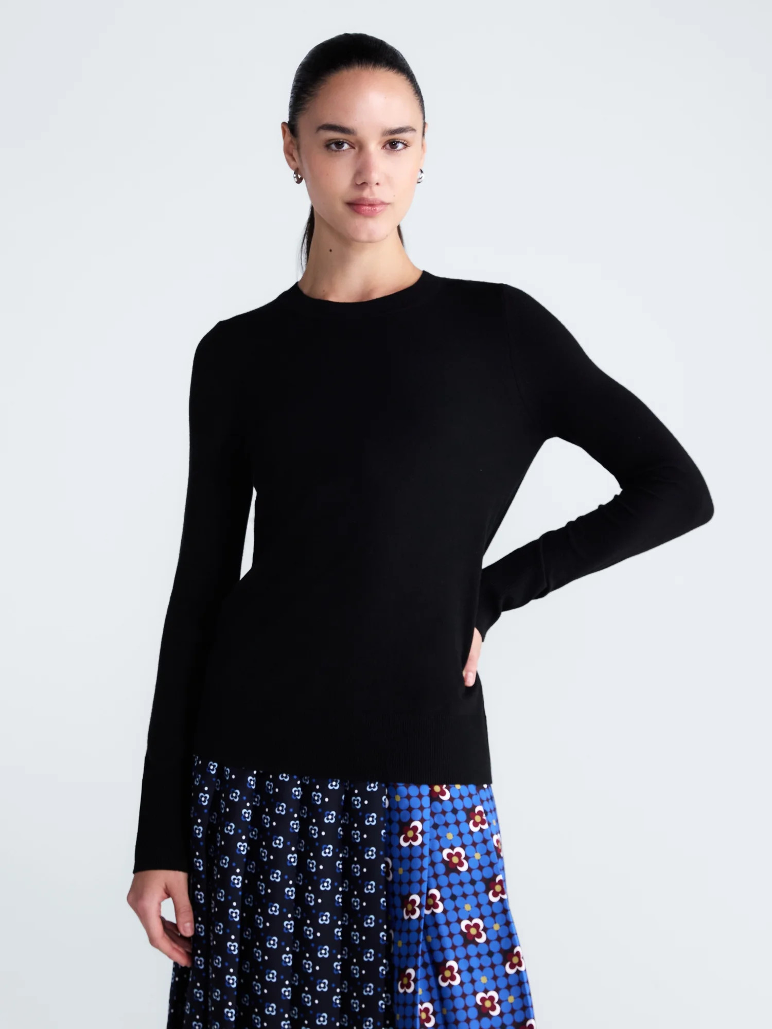 Free Assembly Women's and Women's Plus Cozy Yarn Crewneck Sweater, Midweight, Sizes XS-4X - Walmart.com | Walmart (US)