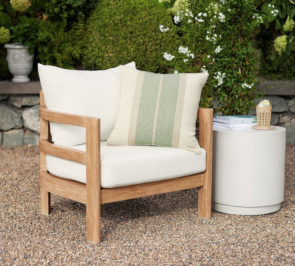 Woodside Outdoor Lounge Chair | Pottery Barn (US)