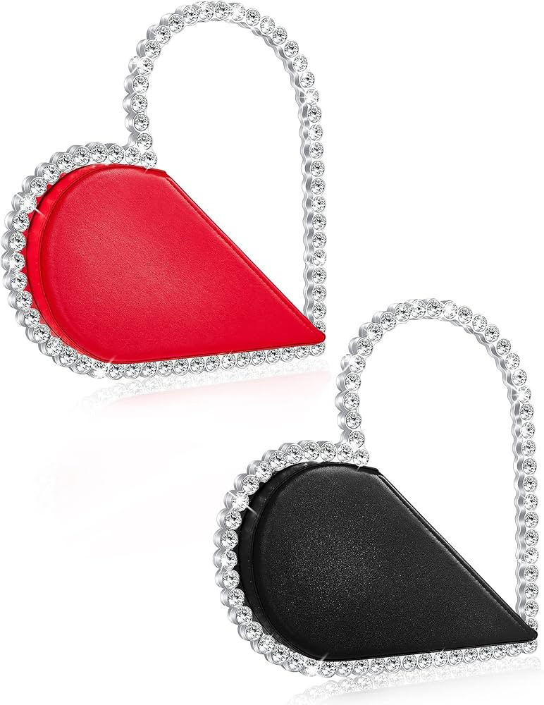 Amylove 2 Pcs Mini Heart Shape Clutch Bag Women's Evening Purse Rhinestone Bling Frame Clutch Pur... | Amazon (US)