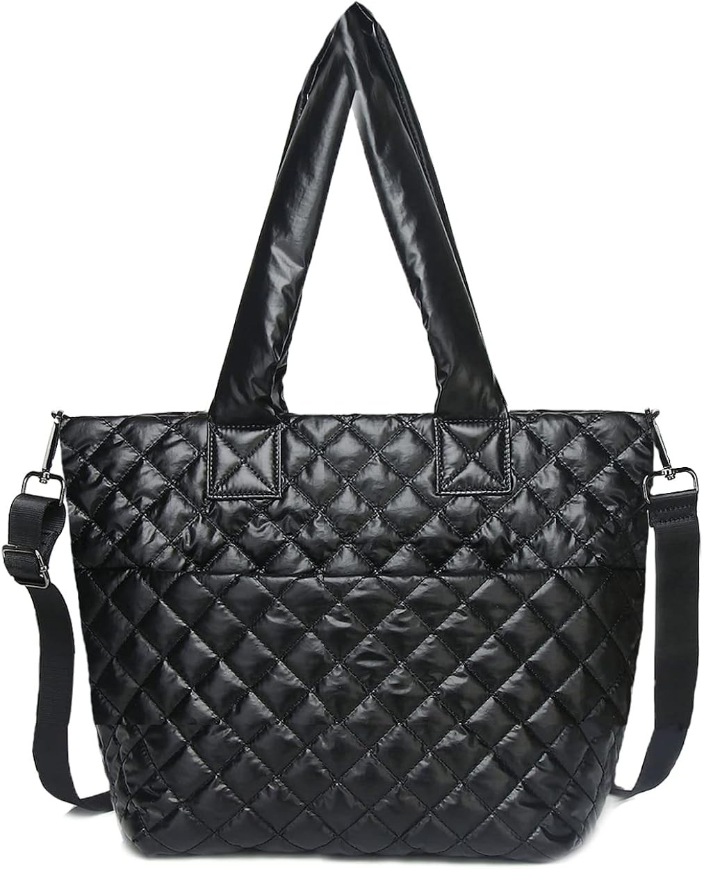 Hsitandy Quilted Tote Bag for Women, Small Nylon Waterproof Tote Crossbody Bags Quilted, Lightwei... | Amazon (US)