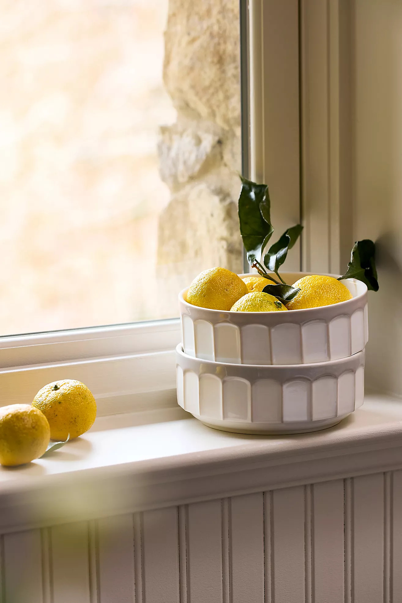 The Latte Stoneware Cereal Bowls, Set of 4: Boulevard Edition | Anthropologie (US)