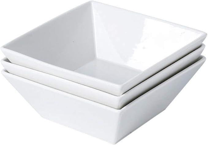Porlien Classic Square 20-ounce Bowls Set of 3 | Amazon (US)