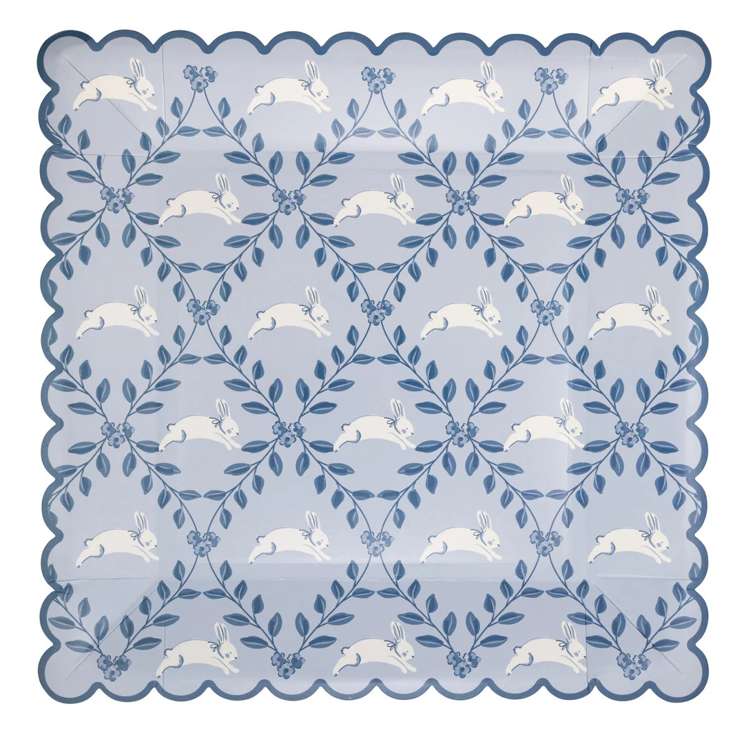 Diamond Bunny Pattern 9" Plate | My Mind's Eye
