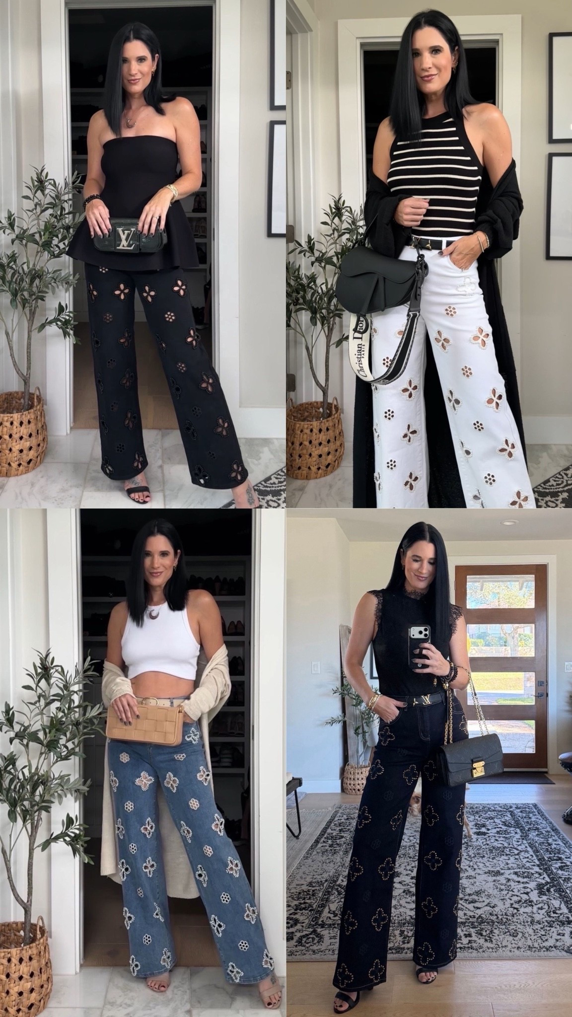 Up to 70% off with code INSIDER!!! Jeans so nice you buy them thrice! I wear a size 27 in these embellished @thenolishop   jeans. 

My @giginewyork bag is 15% off with code DTKAUSTIN15!

#LTKSaleAlert #LTKOver40 #LTKTall