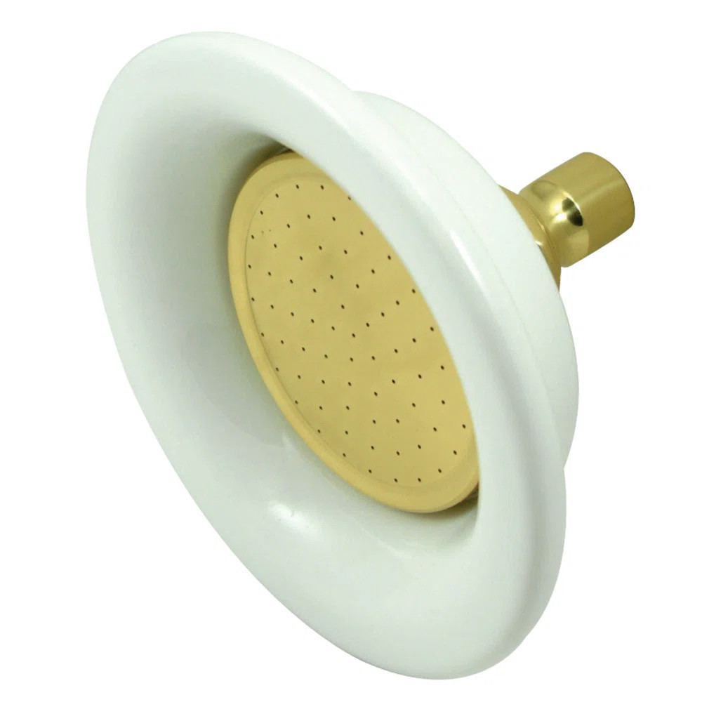 Kingston Brass Victorian 6-5/16-Inch Round Raindrop Ceramic Shower Head P60PB | Wayfair North America