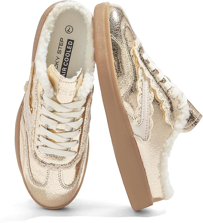 LUCKY STEP Women’s Mule Fashion Sneakers Slip On Backless Walking Shoes Winter Retro Comfy Casu... | Amazon (US)