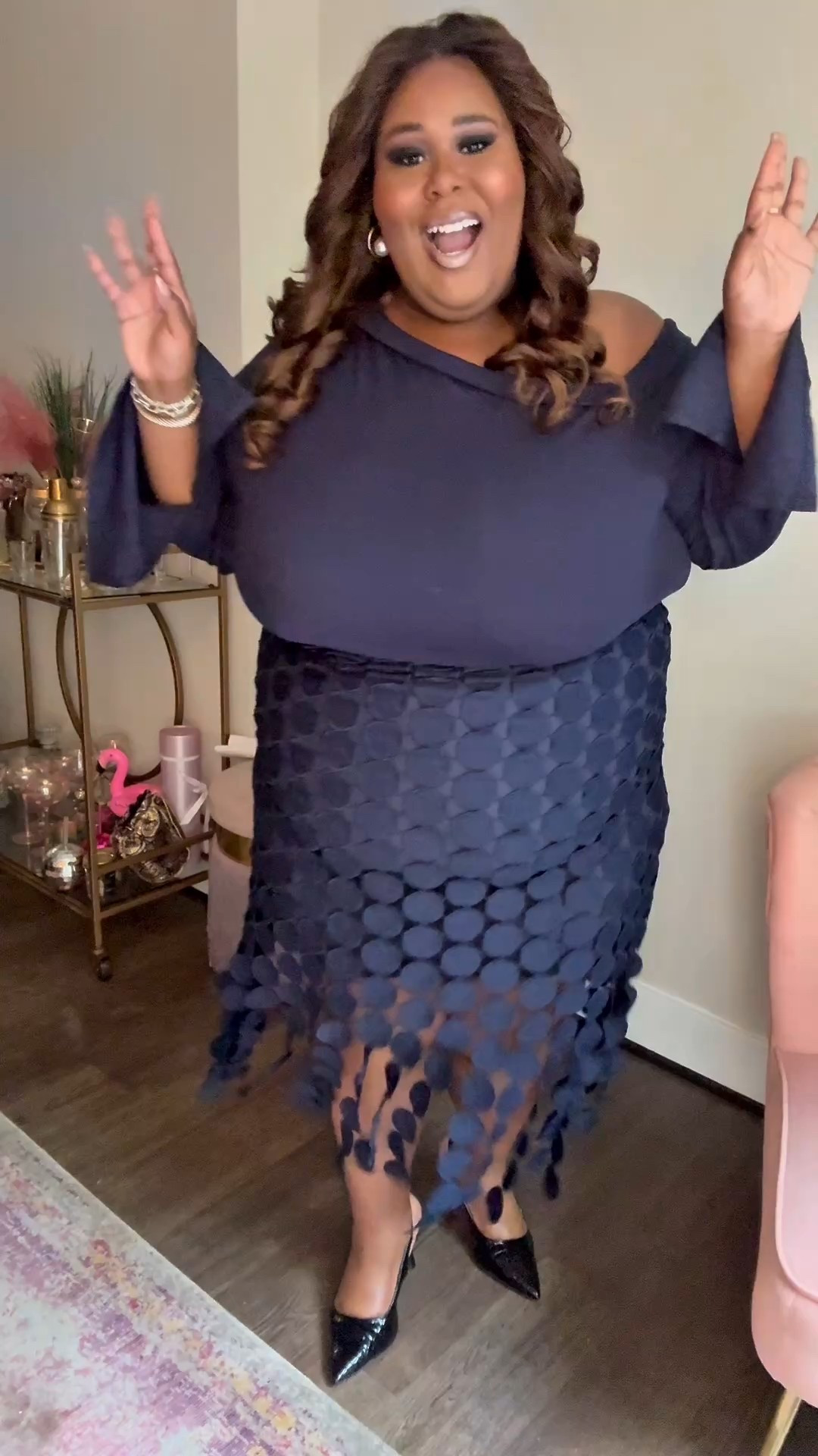 It’s CBC Day 4! This is my favorite look of the week. I rarely wear navy but I love how good it looks on me. This dress is perfect for the day to night events I’m attending. 

#LTKFindsUnder100 #LTKStyleTip #LTKPlusSize