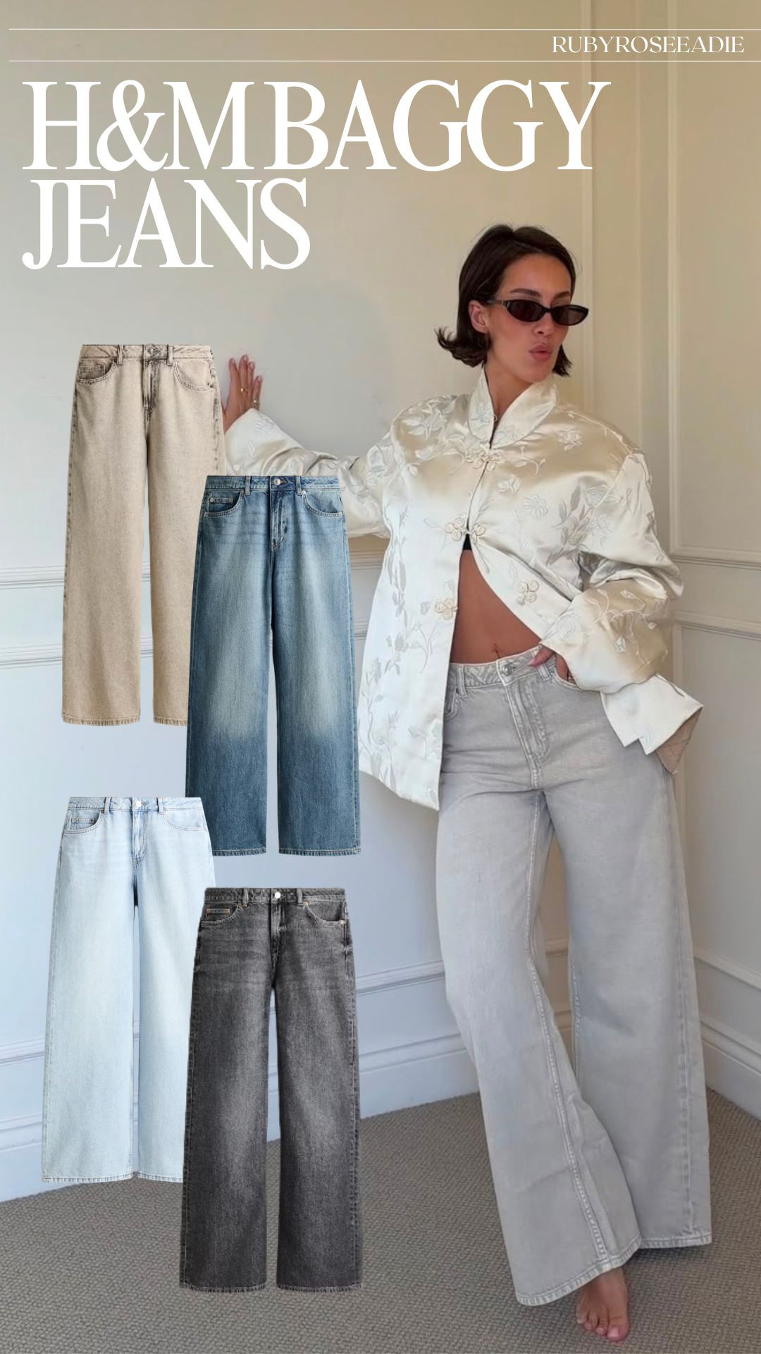New in H&M Baggy Jeans 

Wide-Leg Denim, Light-Wash Denim, Ecru Denim, Grey Denim, Everyday Jeans, Elevated Basics, Modern Wardrobe, Versatile Denim, Autumn Investment, Capsule Wardrobe  

 #LTKuk #LTKautumn #LTKeurope