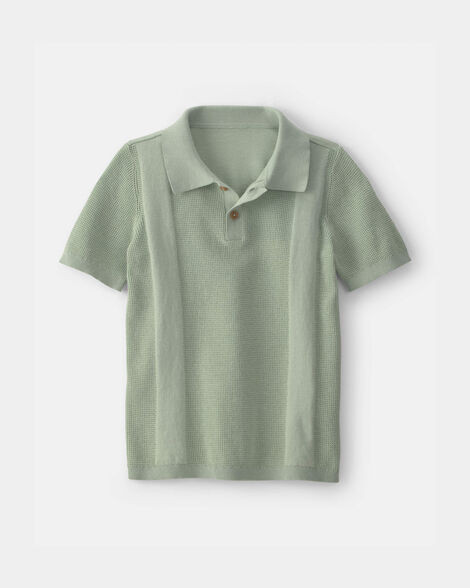 Boys Sweater-Knit Polo Shirt - Green - OshKosh B'gosh | Carter's | Carter's Inc