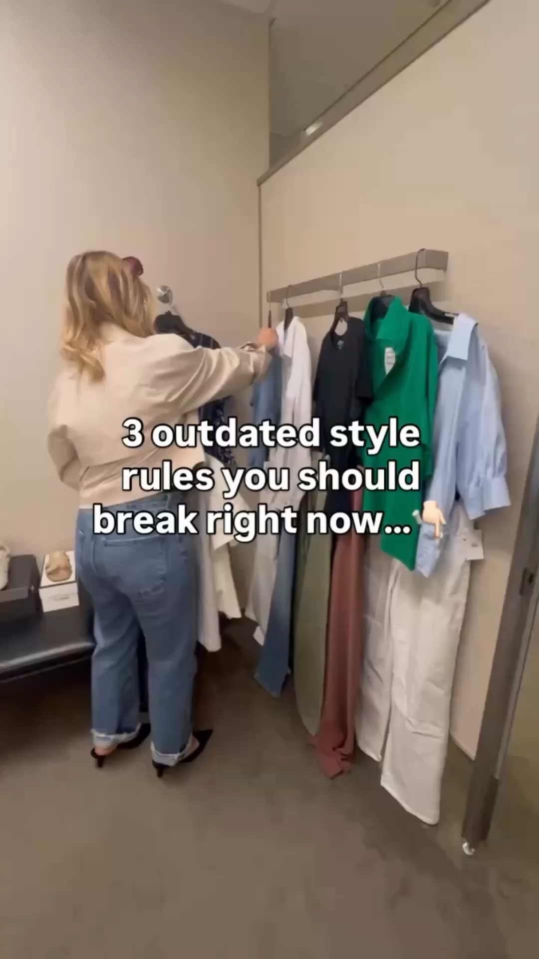 Ready to break free from old-school style rules? 🙌 

Here are 3 you should ditch ASAP: 
1️⃣ Always tuck your top. - Sometimes a half-tuck or leaving it loose creates a more modern look! 
2️⃣ Stick to skinny jeans. - Wide-leg, straight-leg, and flared styles are trending and so flattering! 
3️⃣ Avoid mixing prints. - Stripes and florals? Leopard and plaid? They’re better together! 

Which rule are you breaking first? Need help modernizing your wardrobe? Let’s chat! 💌 
#PersonalStylist #StylingTips #StyleWithPurpose #PersonalStyling #StyleOver40 BreakTheRules