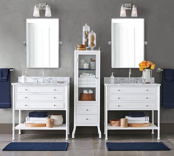 Vintage Rounded Rectangle Pivot Mirror | Pottery Barn (US)