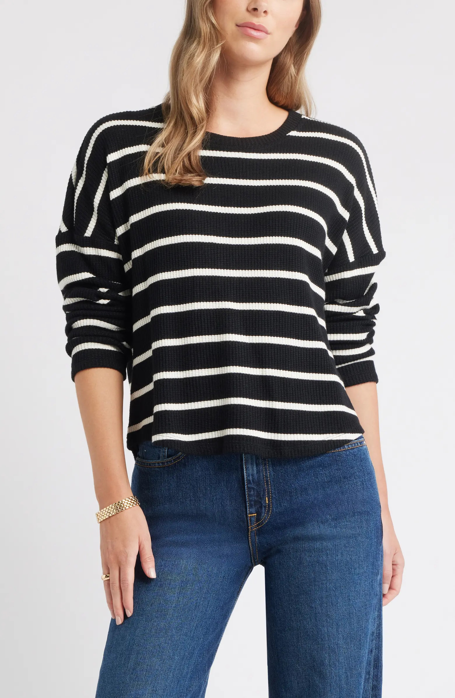 Long Sleeve Waffle Knit T-Shirt | Nordstrom