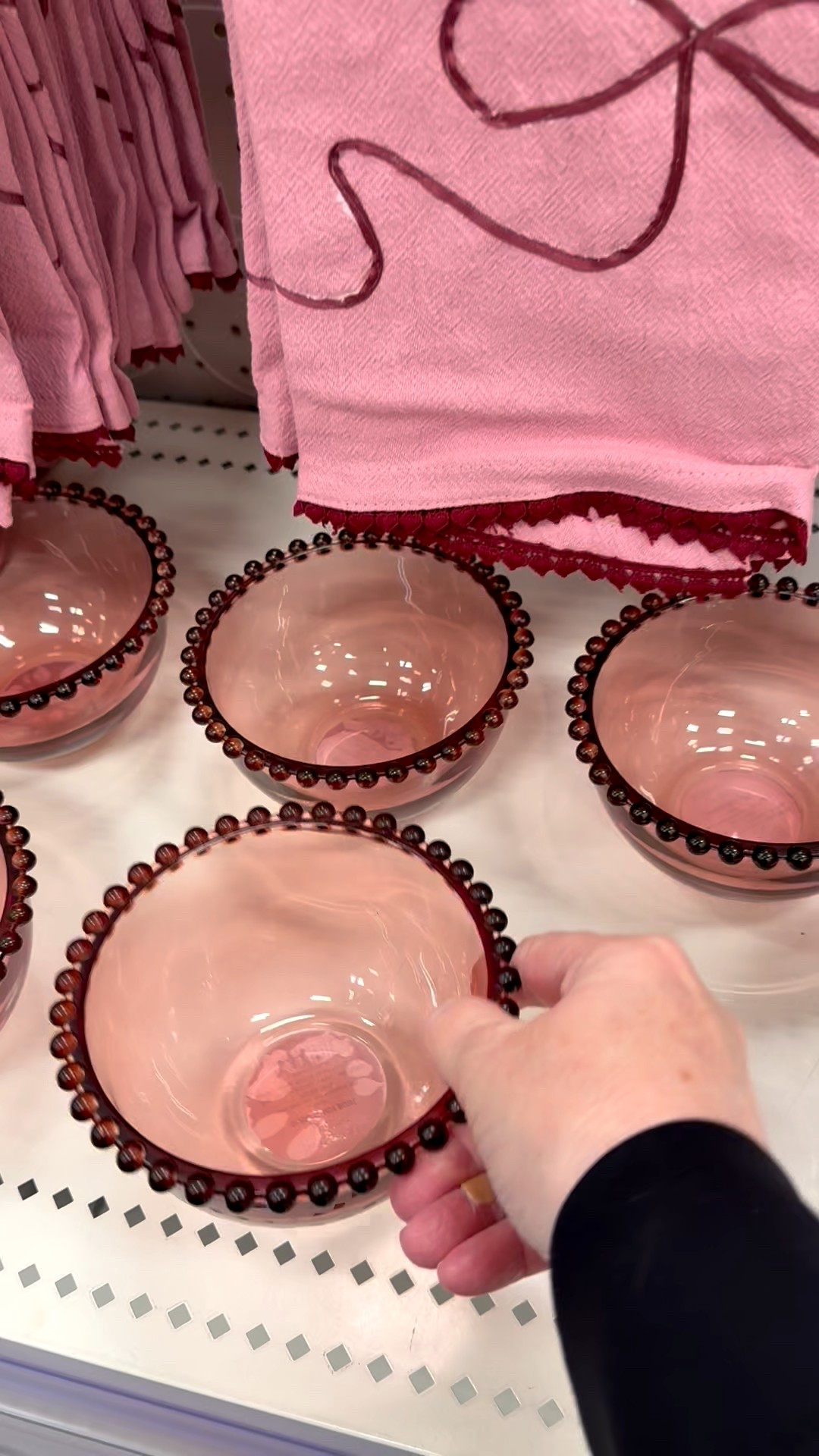 How cute are these pink glass snack bowls with a beaded rim? They’re whimsical, eclectic, adorable and perfect for a bowl of ice cream afterschool, popcorn during a movie, or for snacks on your Valentine’s Day cheeseboard. Lots of other decor pieces available in this collection. 🩷

And as a mosaic artist, I would love to use the beaded pieces on a Valentine’s Day-themed artwork or on the rim of a flower pot….but only if the bowl broke on its own, first. 😉 For mosaic tips, tutorials + inspiration please visit my YouTube channel: YouTube.com/julieweilbacher. Follow @julieweilbacher on Instagram for all things mosaic art.

#valentinesdaydecor #valentinesdayparty #galentinesday #pinkglassbowl #beadedbowl #whimsicalvalentinesday #galentinesdayparty #galentinesdaybrunch #kitchendecor #target #snackbowl

#LTKHome #LTKSeasonal #LTKFindsUnder50