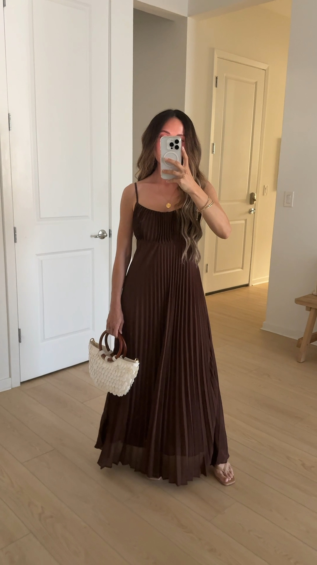 Date night outfit (wearing XS) | summer date night outfit, early fall date night outfit, date night dress, brown dress, summer wedding guest dress, early fall wedding guest dress, resort wear, vacation outfit, vacation dress, shell bag, zara shell bag dupe, zara bag dupe // neutrallynicole, @neutrallynicole, neutrallynicole.com, Neutrally Nicole

#LTKPetite #LTKSaleAlert #LTKShoeCrush #LTKItBag #LTKStyleTip #LTKFindsUnder50 #LTKFindsUnder100 #LTKTravel #LTKSeasonal #LTKWedding