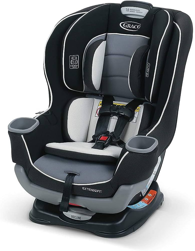 Graco Extend2Fit 2-in-1 Convertible Car Seat, Gotham | Amazon (US)