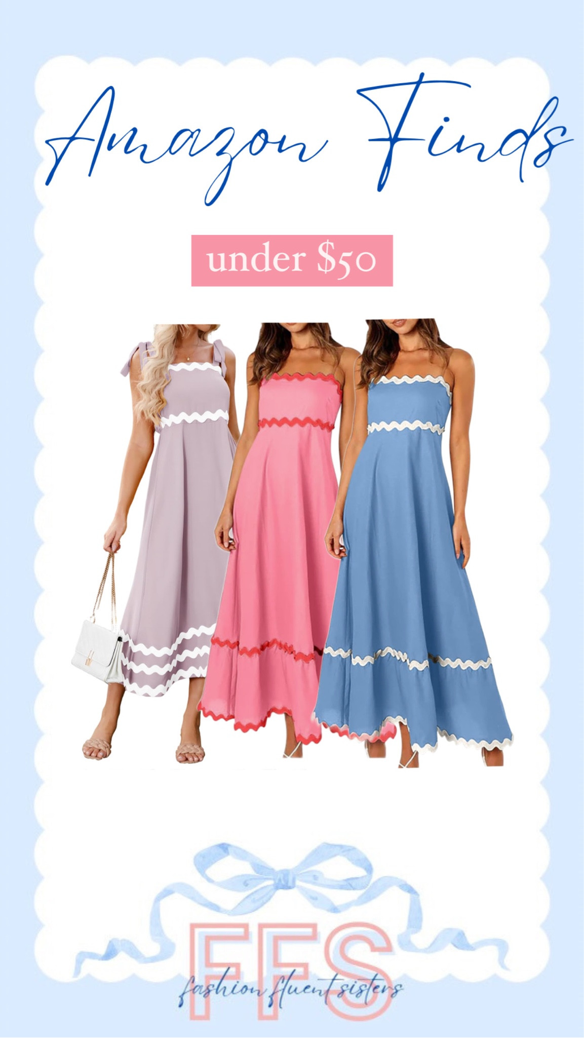 Amazon Easter dresses 
Preppy coastal grandmother Grandmillennial Ric rac

#LTKSeasonal #LTKSpringSale #LTKfindsunder50