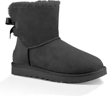 UGG® Mini Bailey Bow II Genuine Shearling Bootie | Nordstrom | Nordstrom