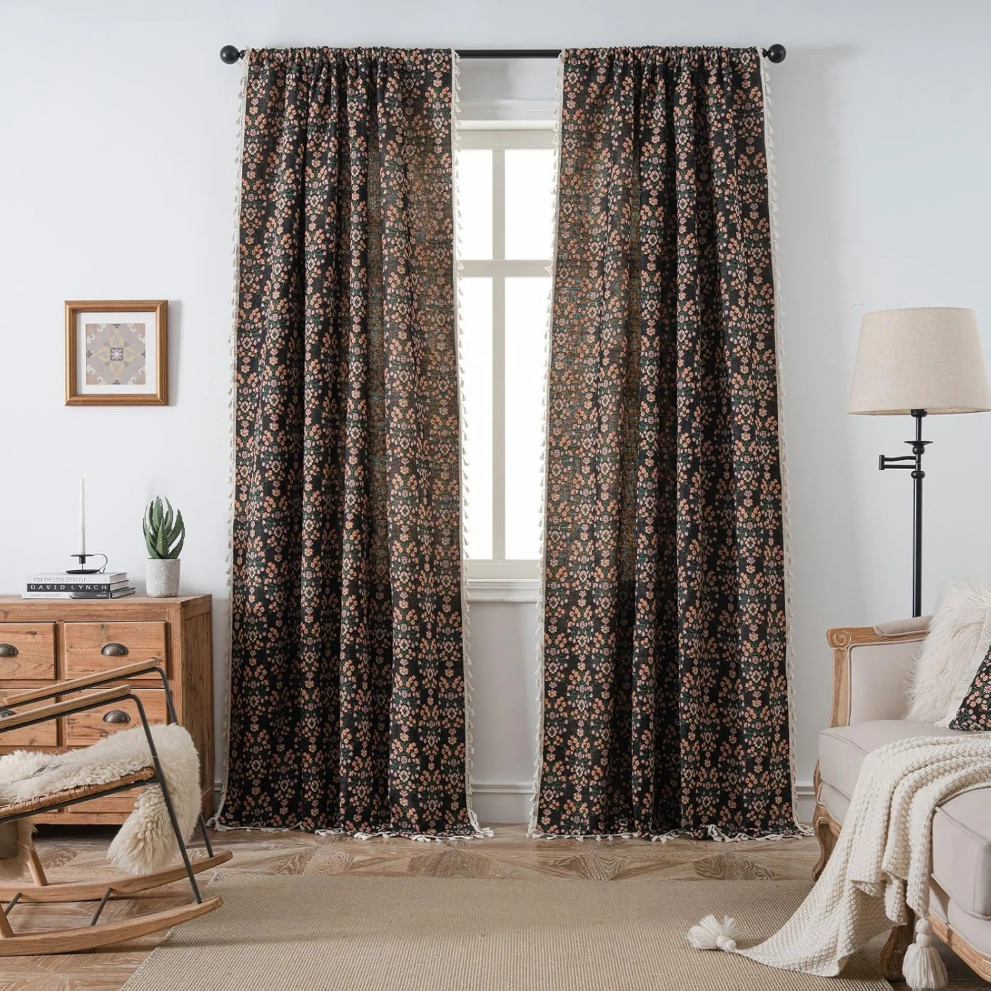 Polyester Exquiste Pattern Print Curtains 2 Panel | Wayfair North America