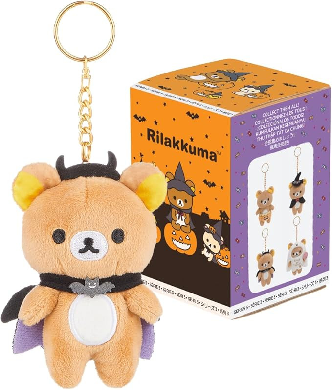 Rilakkuma San-X Original Halloween Series Plush Keychain Blind Box - 1 out of 4 pcs | Amazon (US)