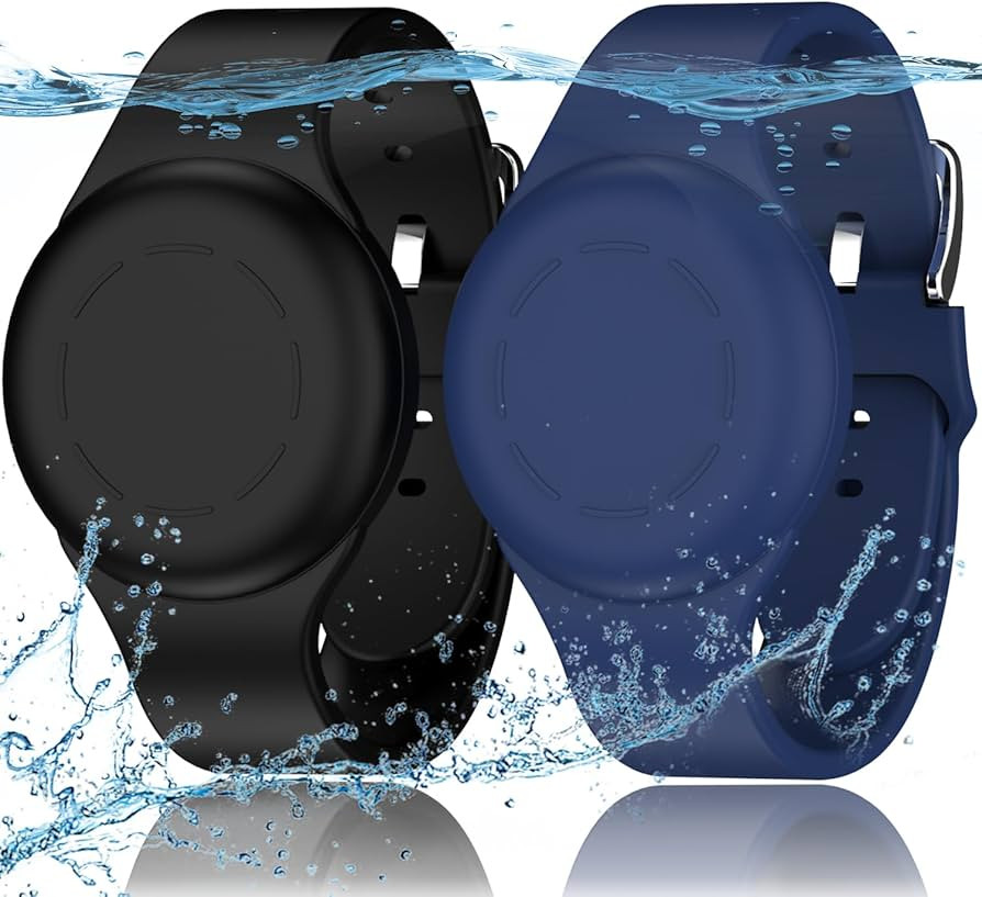 R-fun Waterproof for Air Tag Bracelets [2 Pack] Compatible with Apple Air Tag Finders with Soft S... | Amazon (US)