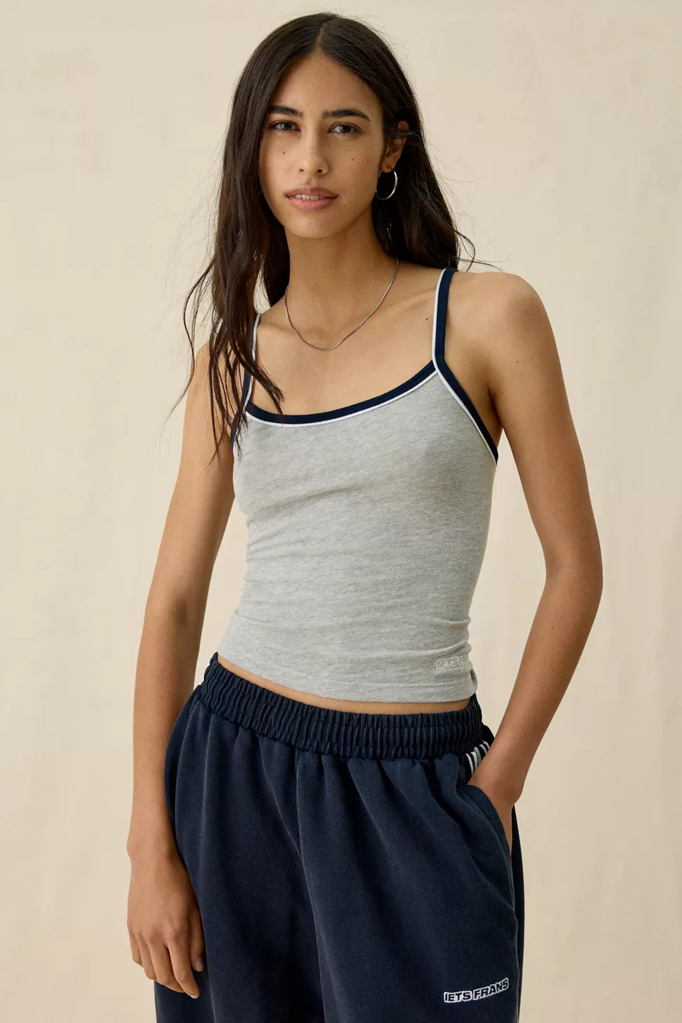 iets frans… Nora Piped Cropped Cami | Urban Outfitters (US and RoW)