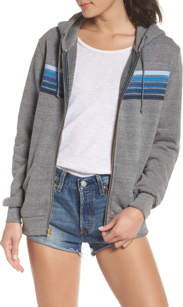 5-Stripe Zip Hoodie | Nordstrom