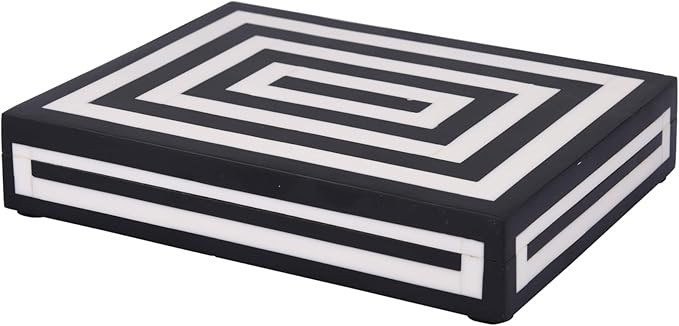 Medley Concentric Collection Storage Organizer Decorative Box Multipurpose Gift 6x8x1.5 inch | Amazon (US)