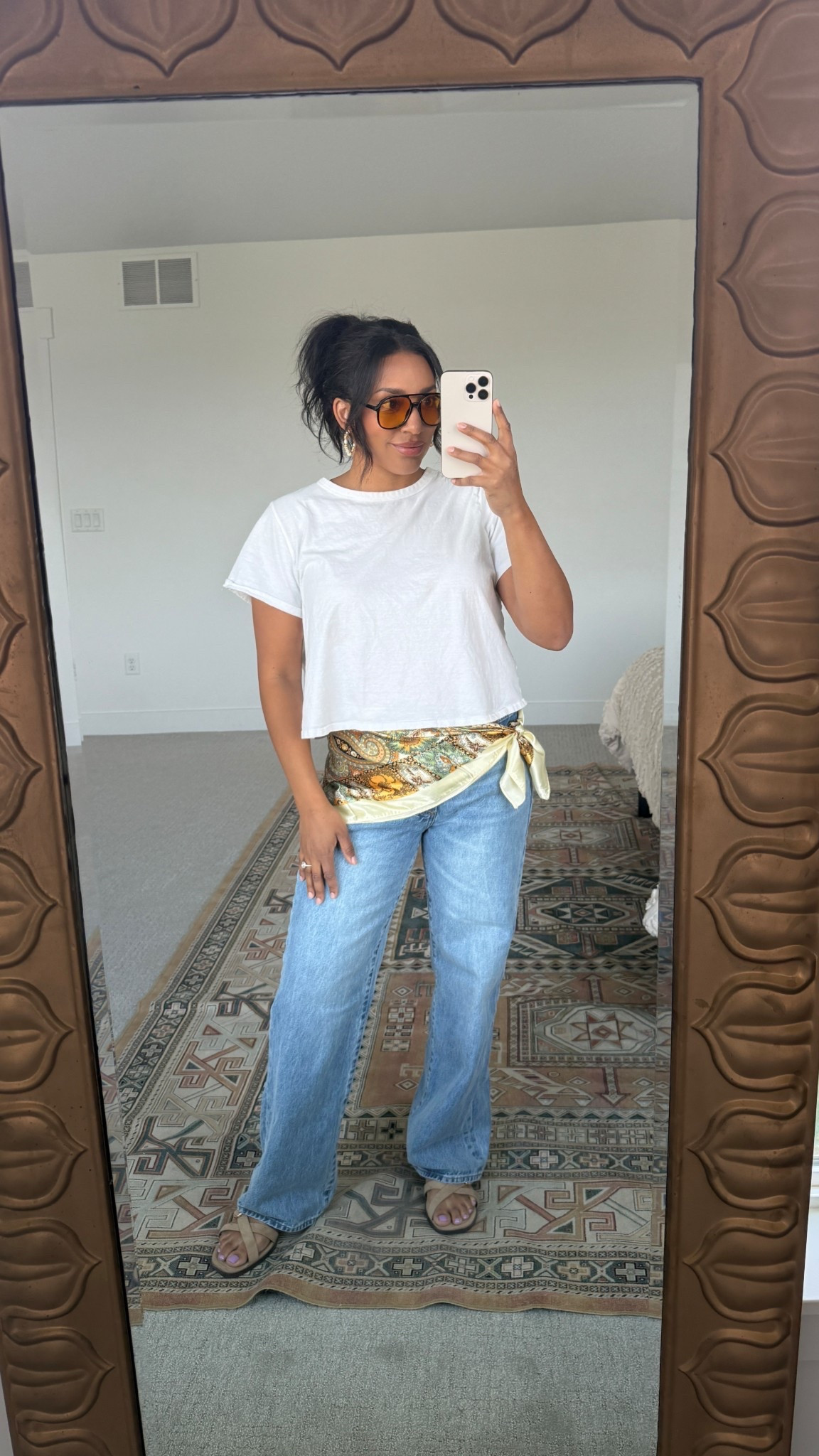 What I wore yesterday! 31 in jeans, TTS
@Aritzia 

#LTKMidsize #LTKmomlife #LTKootd