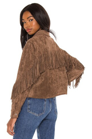 Fringe Shacket in Hot Cocoa | Revolve Clothing (Global)