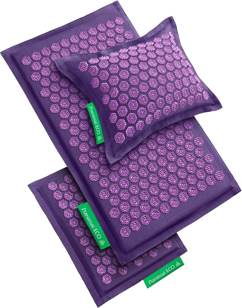 Acupressure Large & Small Mat with Pillow Set, Premium Acupressure Therapy for Pain Relief and Re... | Amazon (US)