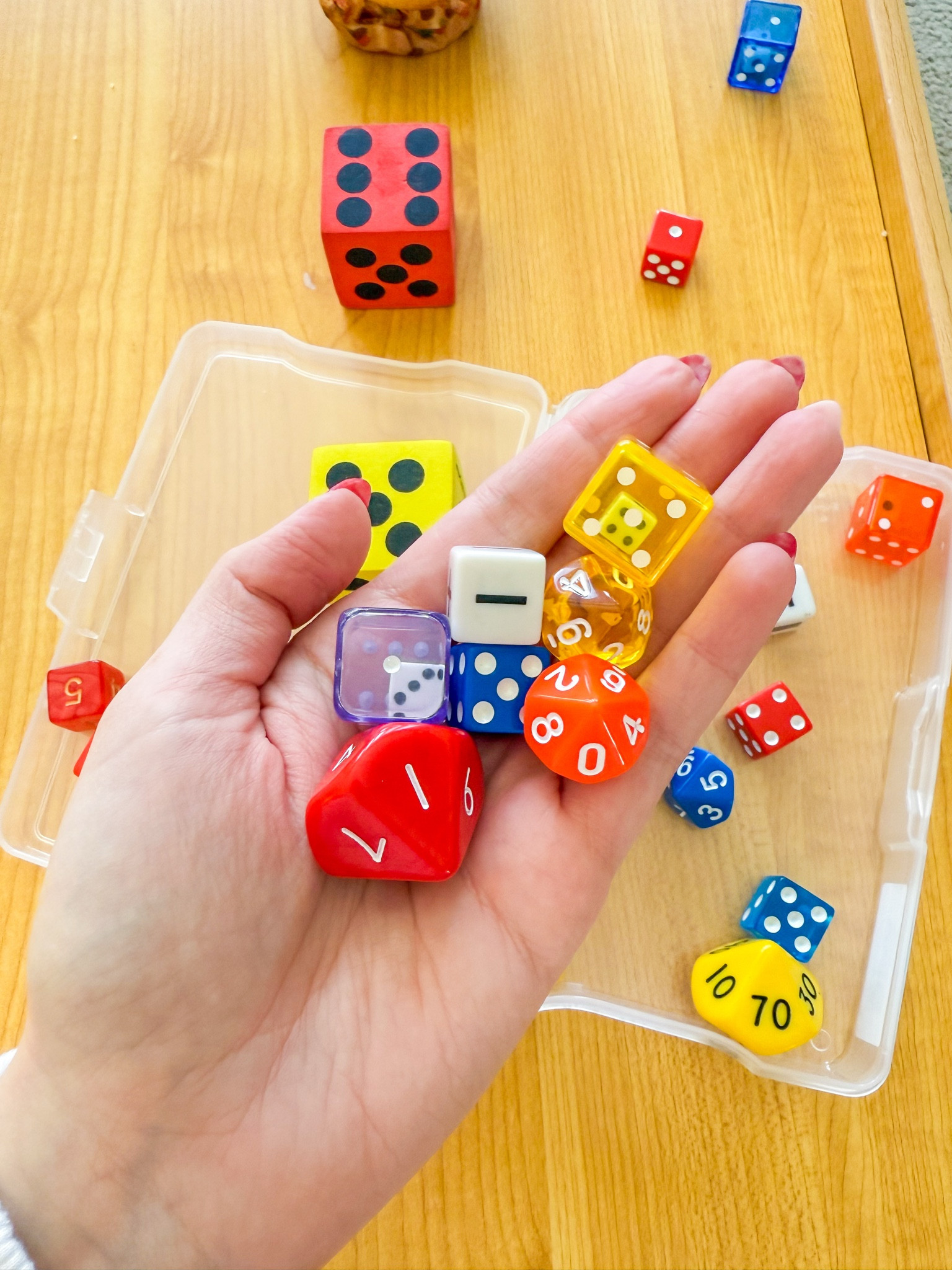 Dice dice baby 🎲 add in some different types of dice to help strengthen those number sense skills 

#LTKKids #LTKFamily