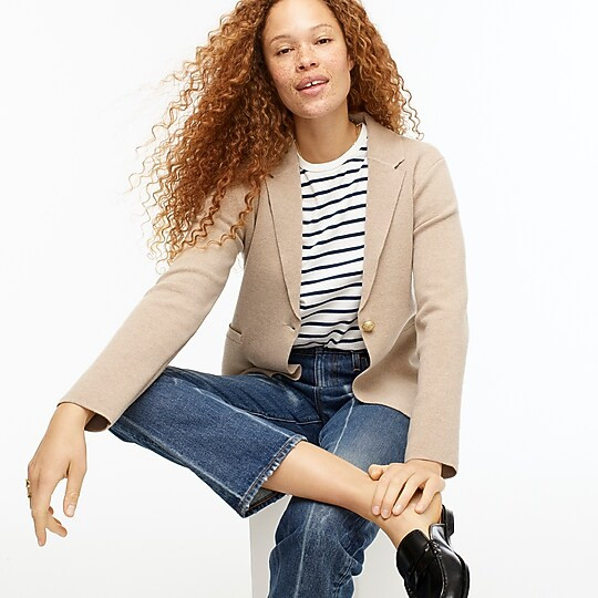 Camille shrunken sweater-blazer | J. Crew US