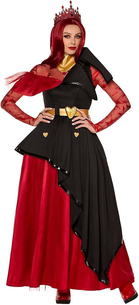 Spirit Halloween Descendants: The Rise of Red Adult Queen of Hearts Costume | Officially licensed... | Amazon (US)