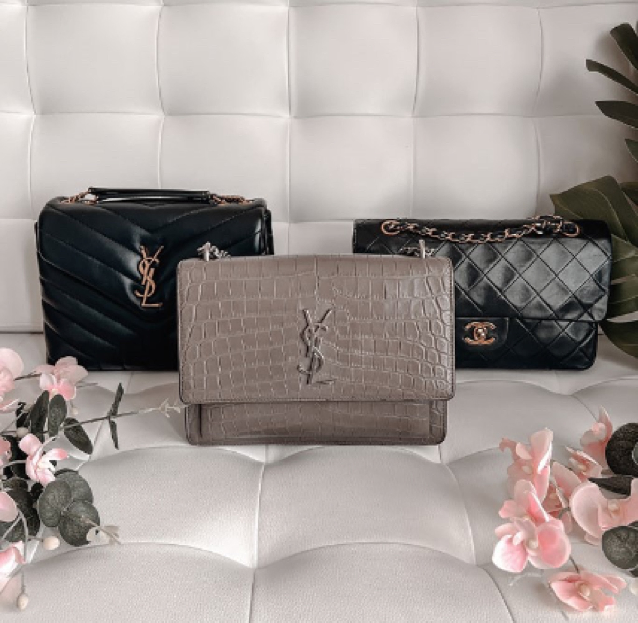 Saint Laurent sunset medium bag versus saint Laurent small Loulou bag and Chanel classic flap bag 

Full review and comparison on ellaprettyblog.com 

#LTKGiftGuide #LTKitbag #LTKstyletip