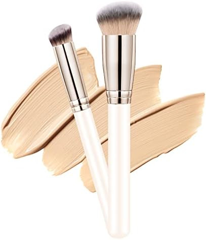 Makeup Brushes Dpolla Pro Foundation Brush and Flawless Concealer Brush Perfect for Any Look Prem... | Amazon (US)